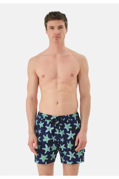 John Frank Gts All Over Prınted Erkek Deniz Şortu JFSSSWL27-STARFISH ürün görseli 1