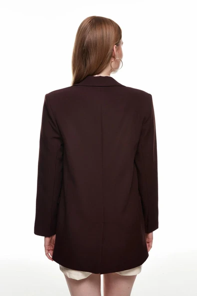 Quzu Oversize Kadın Blazer Ceket - Resim 5