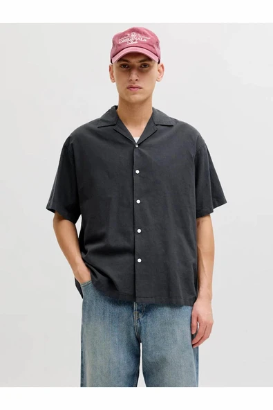 Jack Jones Breeze Lınen Brand Relax Fit Erkek Gömlek 12288594 ürün görseli 1