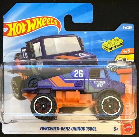 Hot Wheels Tekli Arabalar Mercedes-Benz Unimog 1300L JJJ32 (Truckin' Along) ürün görseli 1