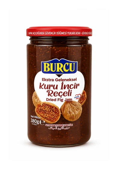 Burcu Ekstra Geleneksel Kuru İncir Reçeli 380 gr (Meyve Oranı %45) ürün görseli 1