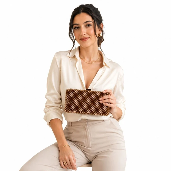 Atelier Emine Clutch Opaline - Resim 6