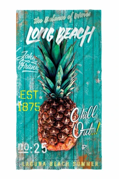 John Frank Unisex Plaj Havlusu JFSS22TW20-LONG BEACH ürün görseli 1