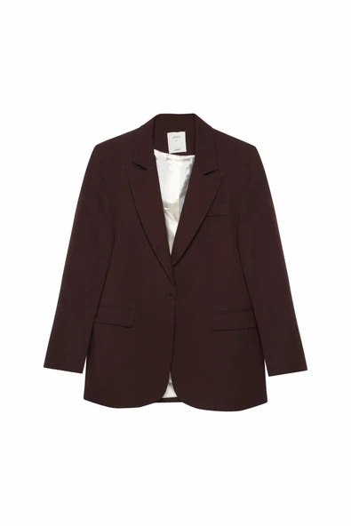 Quzu Oversize Kadın Blazer Ceket - Resim 2