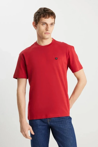 Wrangler Small Logo Bisiklet Yaka Erkek T-shirt W7NM203877600 ürün görseli 1