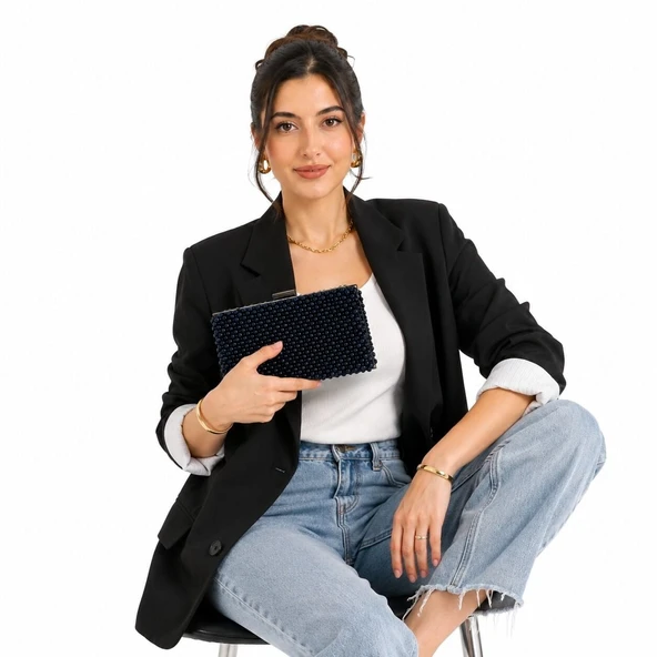 Atelier Emine Clutch Abyss - Resim 6