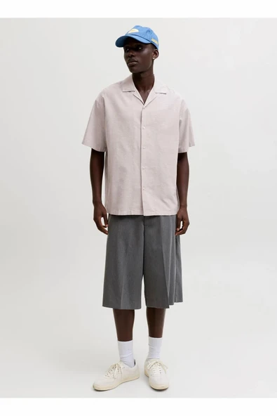 Jack Jones Breeze Lınen Brand Relax Fit Erkek Gömlek 12288594 ürün görseli 1
