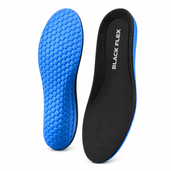 BLACK FLEX MEMORY FOAM HAFIZALI DARBE EMİCİ AİR BUBBLE İÇ TABANLIK ürün görseli 1