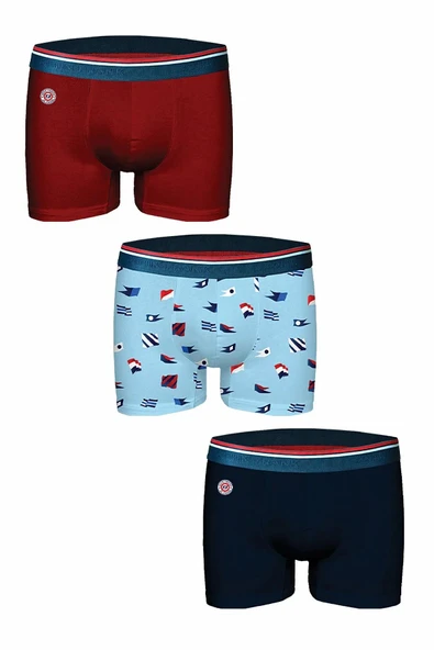 John Frank Marin Üçlü Paket Erkek Boxer JF3BM14 ürün görseli 1