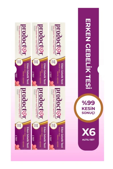Prodoctor Erken Gebelik Testi 6 Adet ürün görseli 1