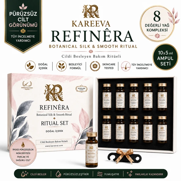 Kareeva Refinera Silk Touch 8 Doğal Yağlı Tüy İnceltmeye Yardımcı Epilasyon Öncesi ve Sonrası Onarıcı Bakım Serumu 50ml ürün görseli 1