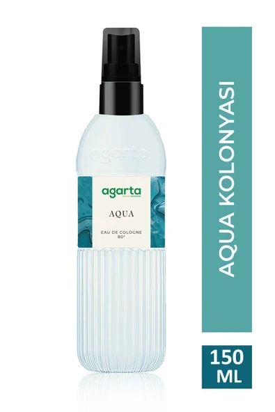 Agarta Pet Şişe 80 Derece Aqua Kolonyası Sprey 150 ml ürün görseli 1