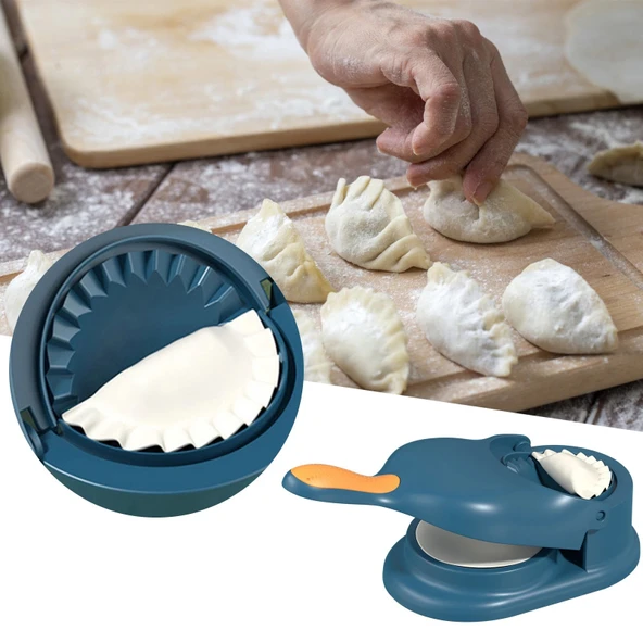 Çift Traflı Pratik Hamur Açıcı Mantı Börek Poğaça Hamur Açma Aparatı Ravioli Mantı Makinesi ürün görseli 1
