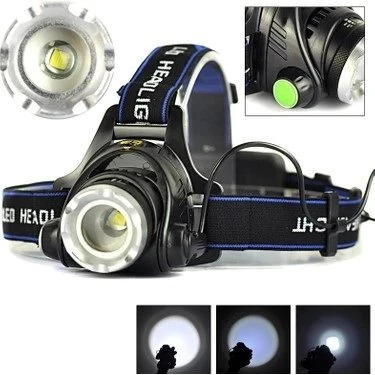 Led Kafa Feneri 2000lm Xm-l T6 2000 Lumens 3 Modlu ürün görseli 1