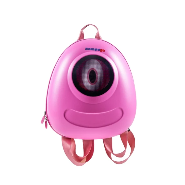 Zampago Big Eye Led Işıklı Çocuk Sırt Çantası Pembe ürün görseli 1