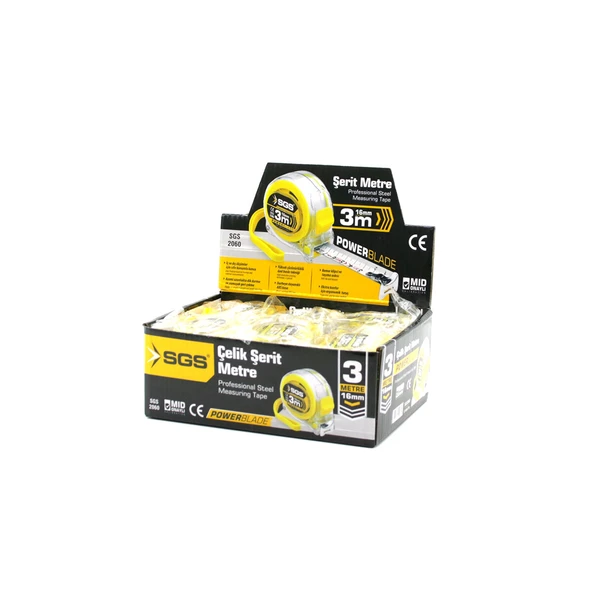 12 ADET 3MT X 16MT ŞEFFAF STOPLU ŞERİT METRE (5250) - Resim 3