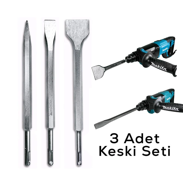3PCS MURÇ SETİ SİVRİ -DÜZ 25CM (5250) ürün görseli 1