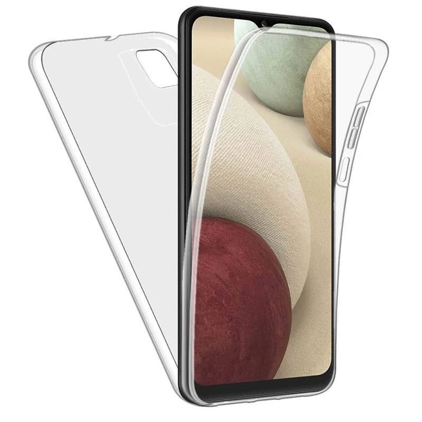 Gpack Samsung Galaxy M22 Kılıf Ön Arka Şeffaf Silikon Koruma ürün görseli 1
