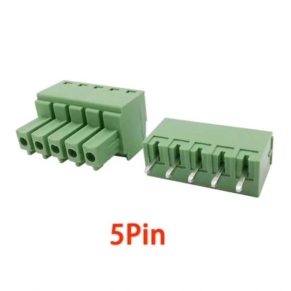 5 Pin 3.81mm Geçmeli 90C Takım Klemens ürün görseli 1