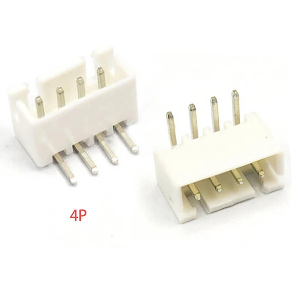 4 Pin JST-XH 2.54 Tunik Konnektör Erkek Eğik 90° ürün görseli 1