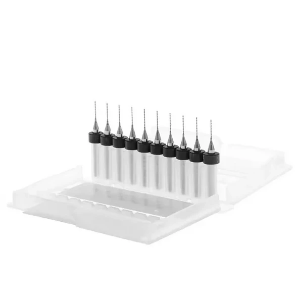 0.4mm PCB Matkap Ucu Seti - 10 Adet (Kutulu) ürün görseli 1