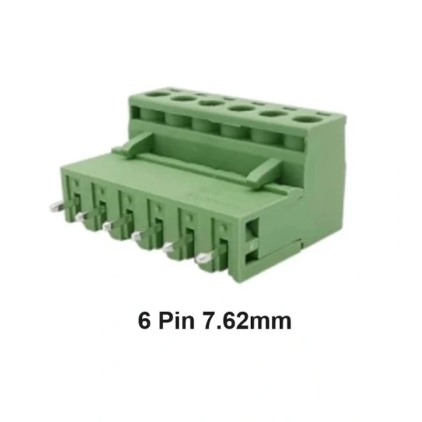 6 Pin 7.62mm Geçmeli 180C Takım Klemens ürün görseli 1