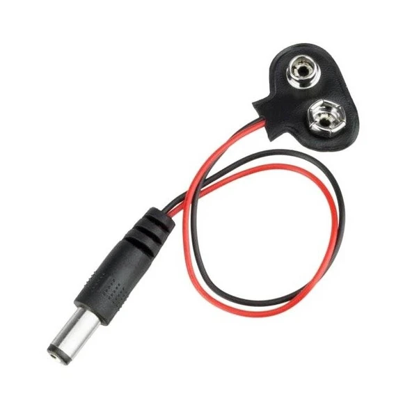 9V Jacklı Pil Soketi - T-Tip - Resim 2