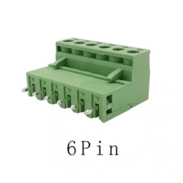 6 Pin 5.08mm Geçmeli 90C Takım Klemens ürün görseli 1