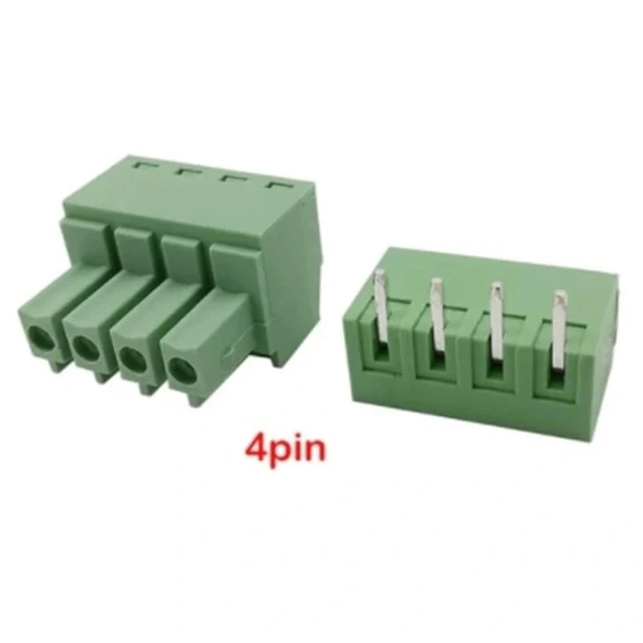 4 Pin 3.81mm Geçmeli 180C Takım Klemens ürün görseli 1