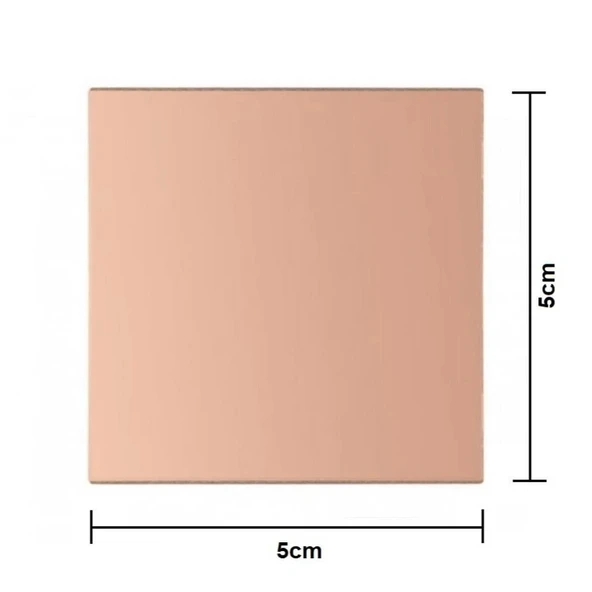 5x5 Bakır Plaket 50x50mm - Resim 2