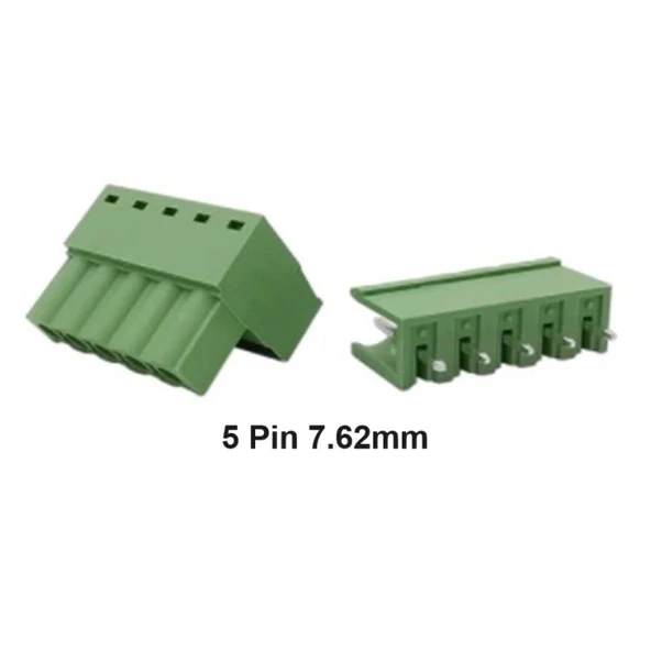 5 Pin 7.62mm Geçmeli 180C Takım Klemens ürün görseli 1