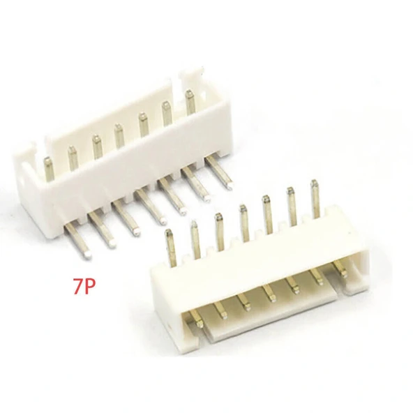 7 Pin JST-XH 2.54 Tunik Konnektör Erkek Eğik 90° ürün görseli 1