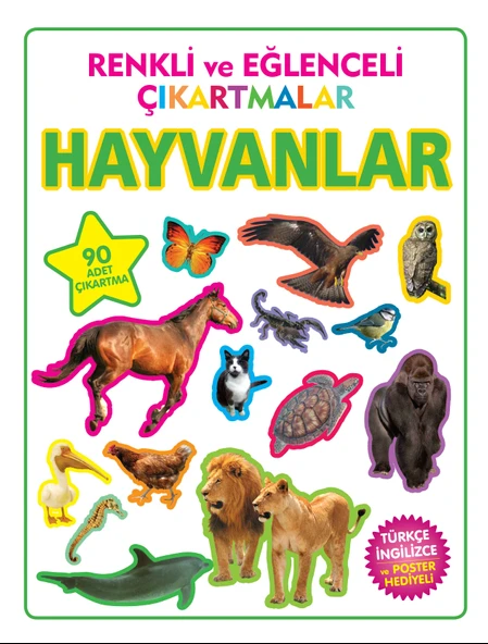 Renkli ve Eğlenceli Çıkartmalar Hayvanlar ürün görseli 1