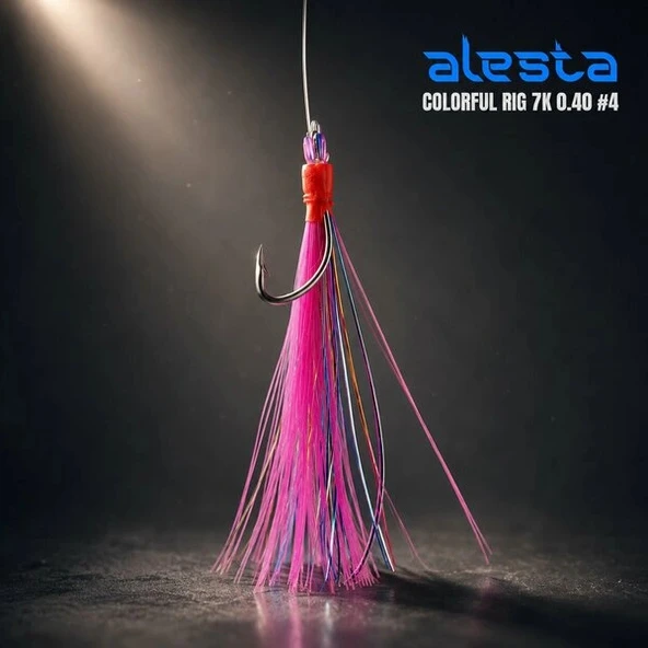 Alesta COLORFUL RIG X0239 7 Köstek Hazır Takım 0,40MM İğne NO:4 ürün görseli 1