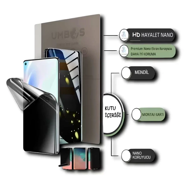 Oscal S80 Uyumlu NANO Ekran Koruyucu ULTRA İnce Esnek - Hd Şeffaf Hayalet - Umbos ürün görseli 1