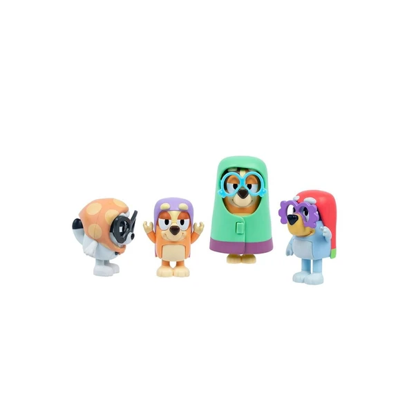 BLUEY 19201 Bluey 4lü Figür Seti Asorti - Resim 3