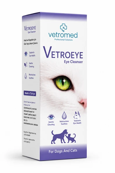 Vetroeye Eye Cleanser Kedi ve Köpekler İçin Göz Yaşı Lekesi Temizleyici 50 ml ürün görseli 1