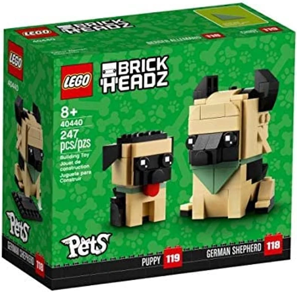 LEGO 40440 Brickheadz German Shepherd ürün görseli 1