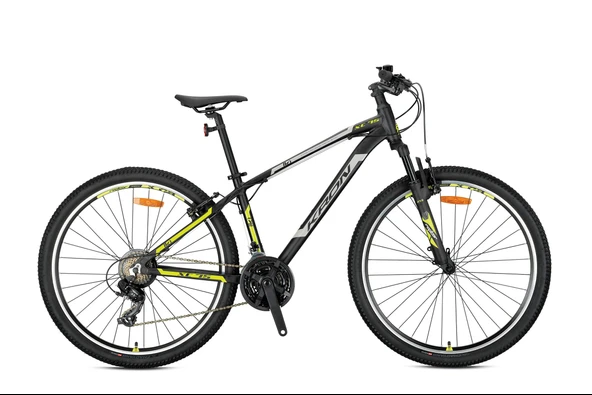KRON XC 75 27.5 JANT MTB - 17' - 21 Vites - V.Brake - Mat Siyah/Bej-Neon Sarı- ürün görseli 1