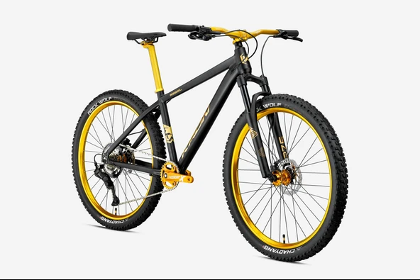 KRON REBEL 26 JANT MTB 15′ 8 VİTES H.DİSC Mat Siyah/Sarı ürün görseli 1