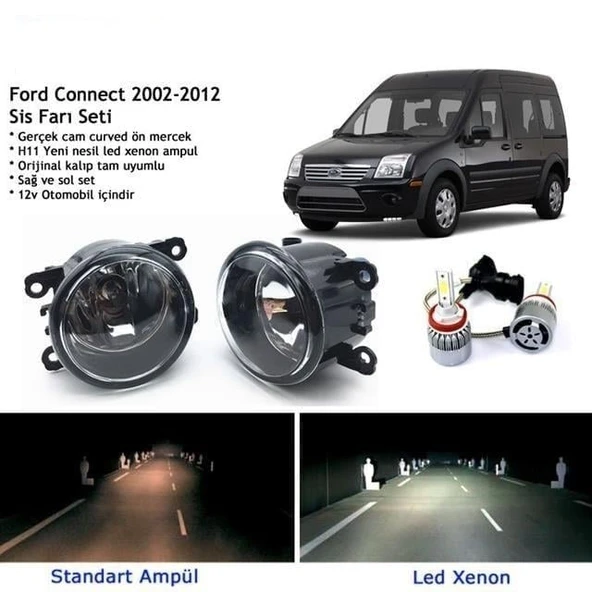 Connect 2002-2012 Beyaz Led Xenon Sis Farı Seti ürün görseli 1