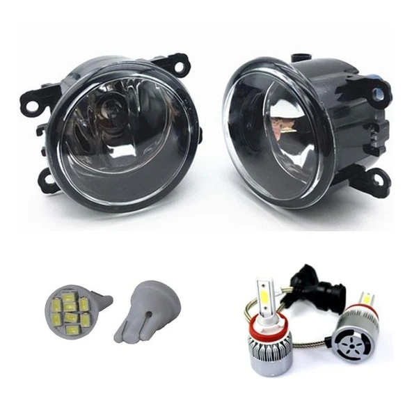 Renault Megane HB 2004-2008 Beyaz Led Xenon Sis Farı Seti ürün görseli 1