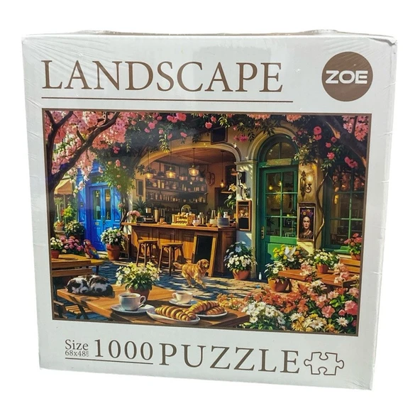 1000 Parça  Firede cafe Puzzle 9514 ürün görseli 1