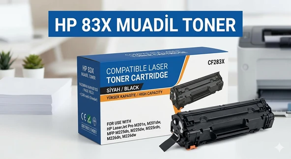 HP 83X  HP LaserJet Pro MFP M125nw Muadil Toner - 2200 Sayfa ürün görseli 1