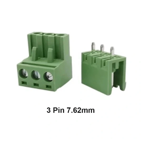3 Pin 7.62mm Geçmeli 180C Takım Klemens ürün görseli 1