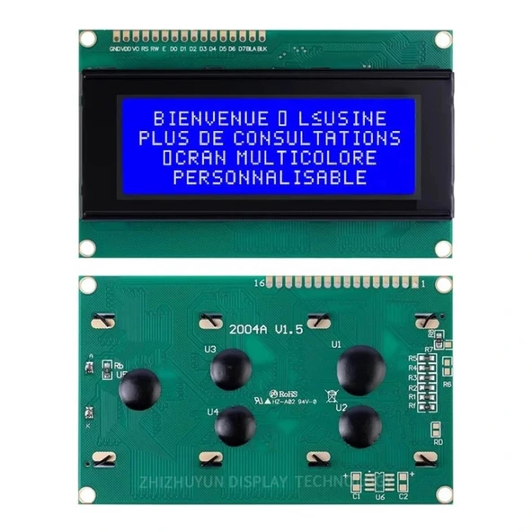 2004A LCD Display Mavi 4x20 Karakter LCD Ekran - Resim 4