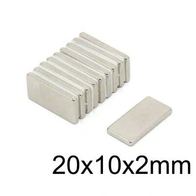 20X10x2mm Neodyum Güçlü Mıknatıs - Neodim Magnet ürün görseli 1