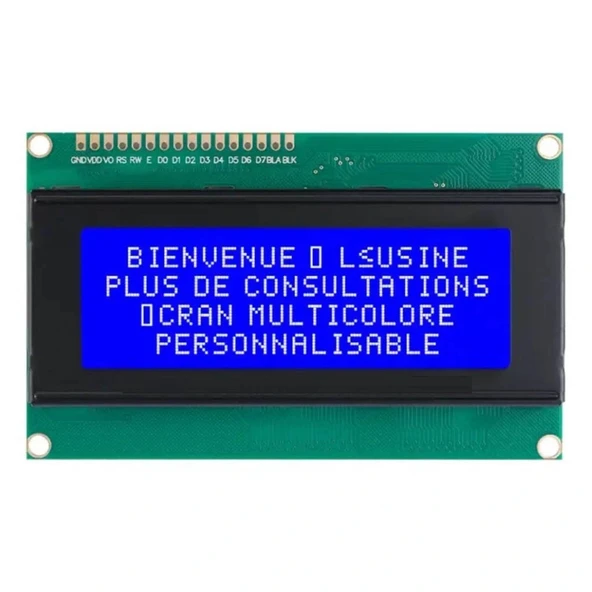 2004A LCD Display Mavi 4x20 Karakter LCD Ekran ürün görseli 1