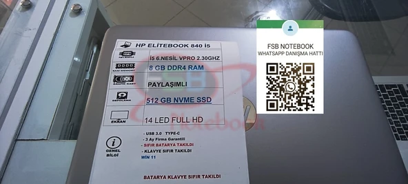 HP İ5 İŞLEMCİLİ 2.EL NOTEBOOK LAPTOP - Resim 6
