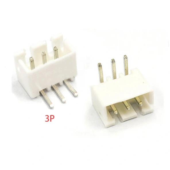 3 Pin JST-XH 2.54 Tunik Konnektör Erkek Eğik 90° ürün görseli 1